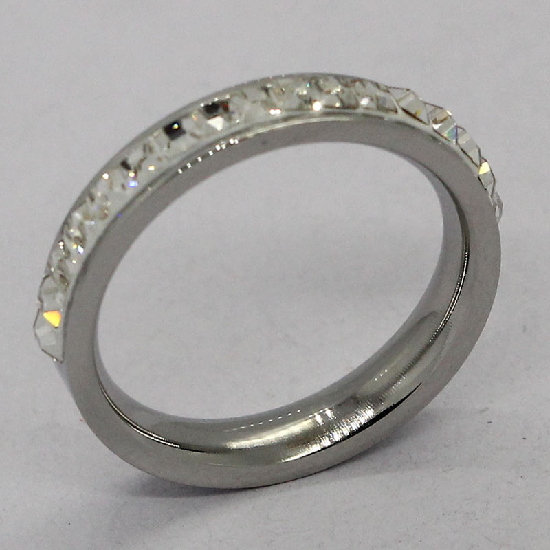 情侶不銹鋼戒指 大方簡(jiǎn)約戒指 好運(yùn)結(jié)婚戒指